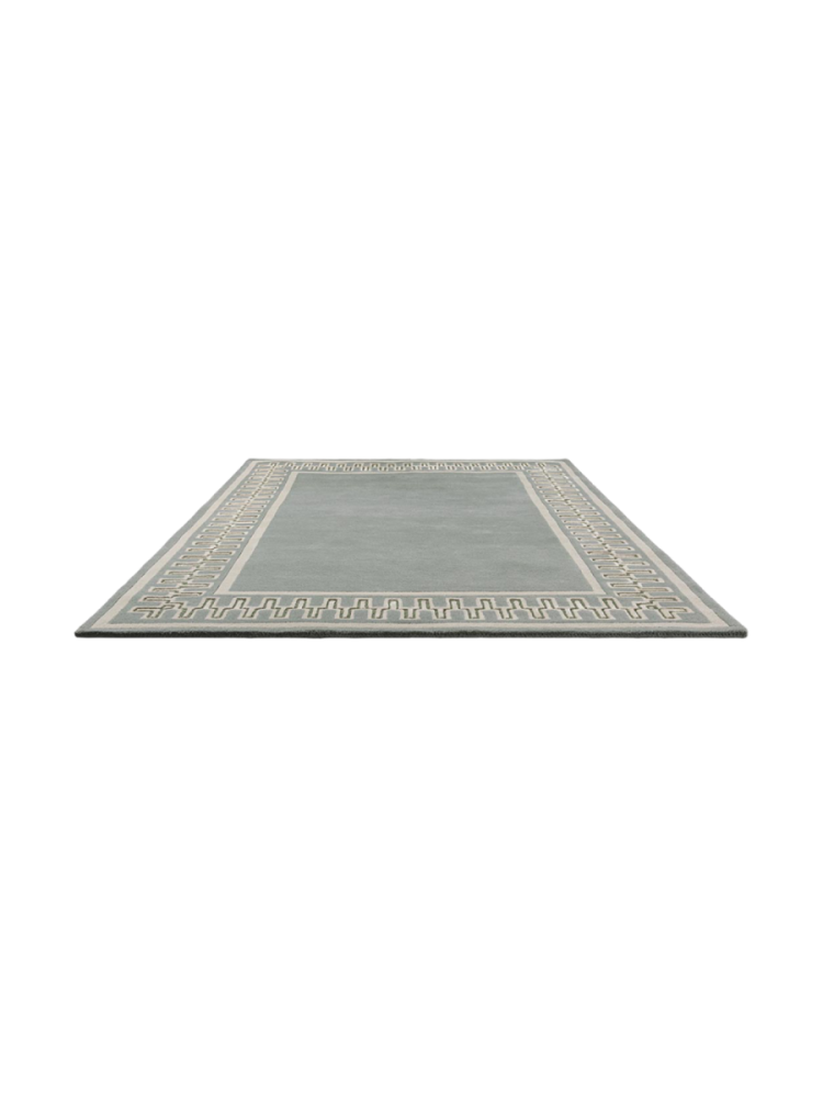 Designer Teppich „Linnean Porcelain“ - handgetuftet, aus reiner Schurwolle & Viskose Sanderson