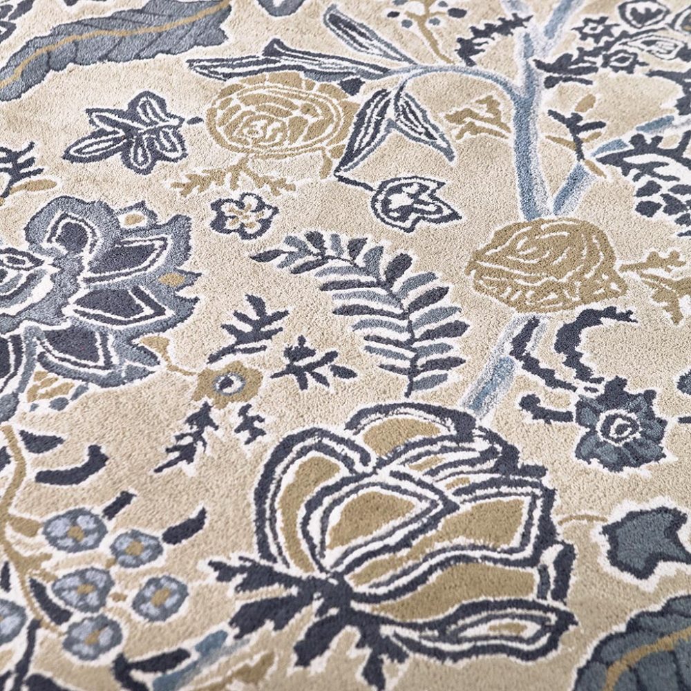 Designer Teppich „Shalimar“ - handgetuftet, aus reiner Schurwolle & Viskose Sanderson