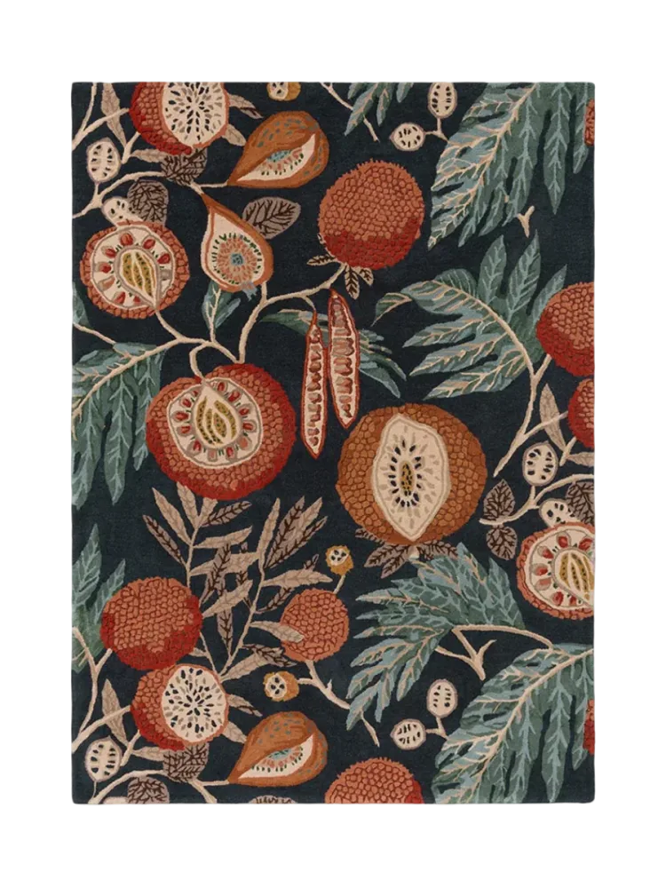 Designer Teppich „Jackfruit“ - handgetuftet, aus reiner Schurwolle & Viskose Sanderson