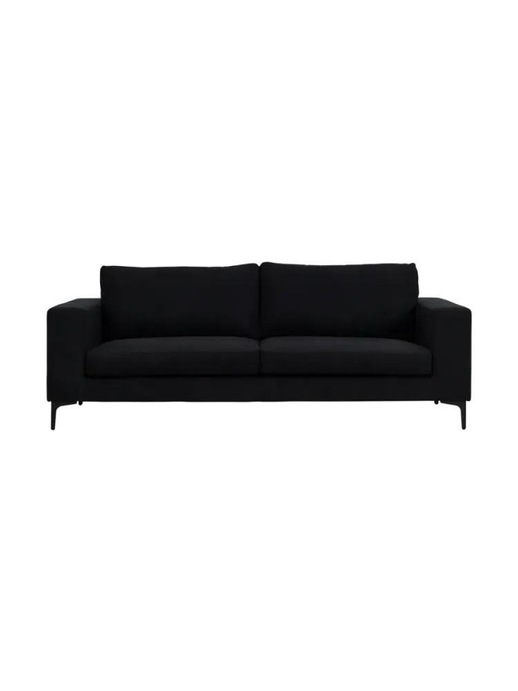 3-Sitzer Design Samtsofa „Bolero“ Schwarz VE DESIGN