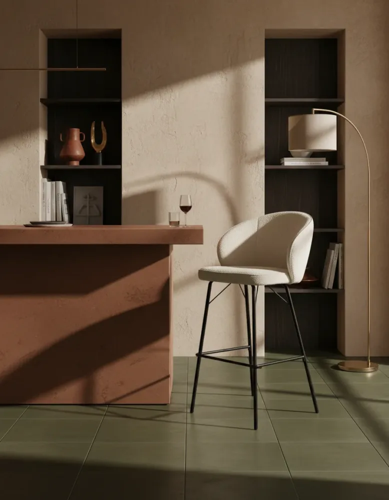 Hochwertiger Barstuhl „Joe“ White Label by Bloomingloft