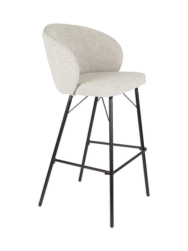 Hochwertiger Barstuhl „Joe“ White Label by Bloomingloft