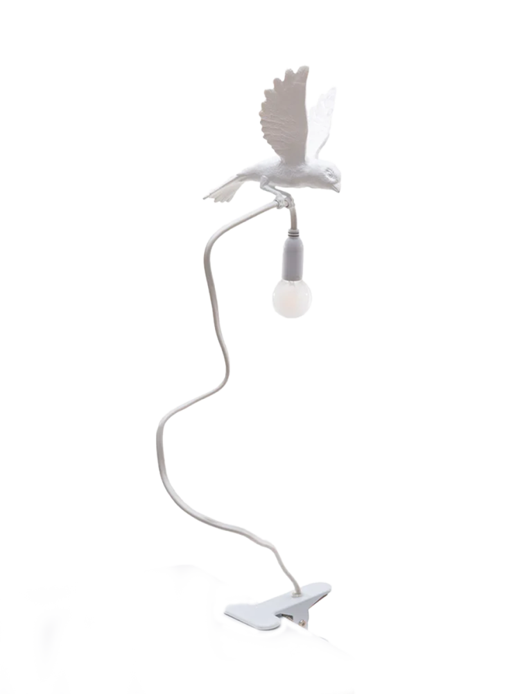 LED Design Tischlampe „Bird Landing“ Seletti