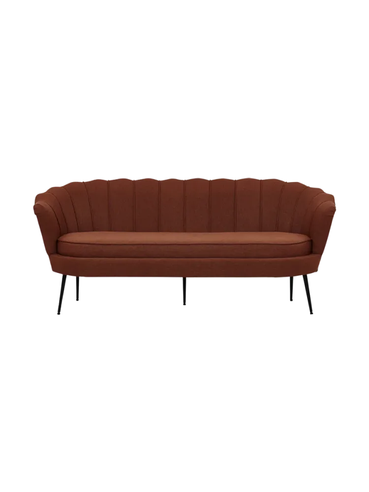 2.5-Sitzer Design Sofabank „Calais“ Rust VE DESIGN