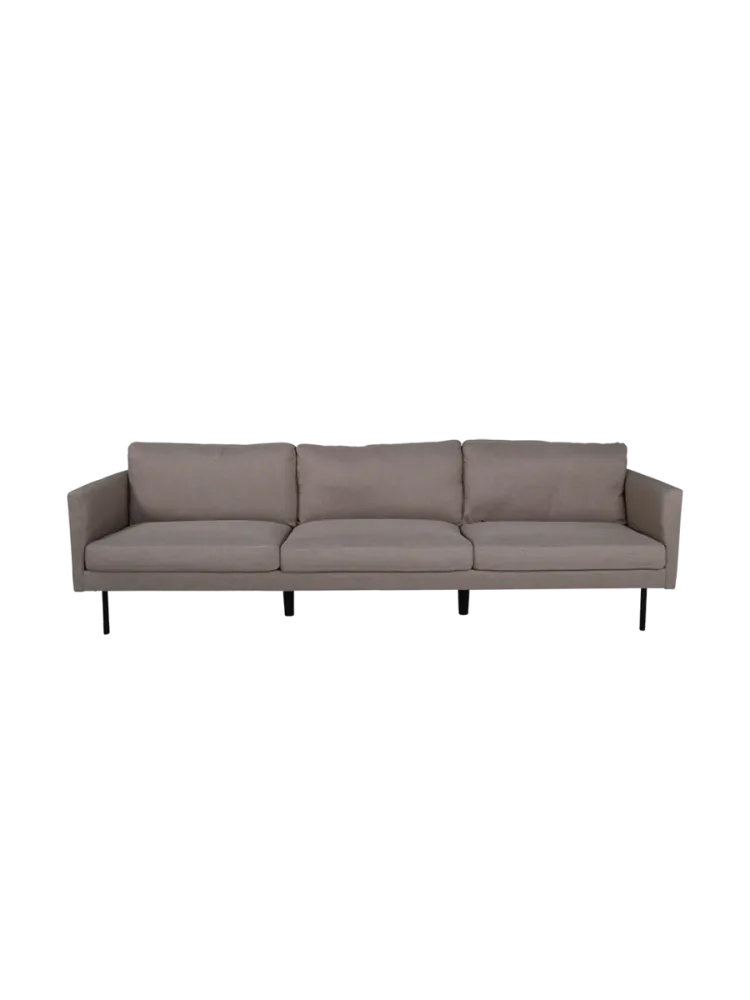 3-Sitzer Samtsofa „Zoom“ Hellbraun VE DESIGN
