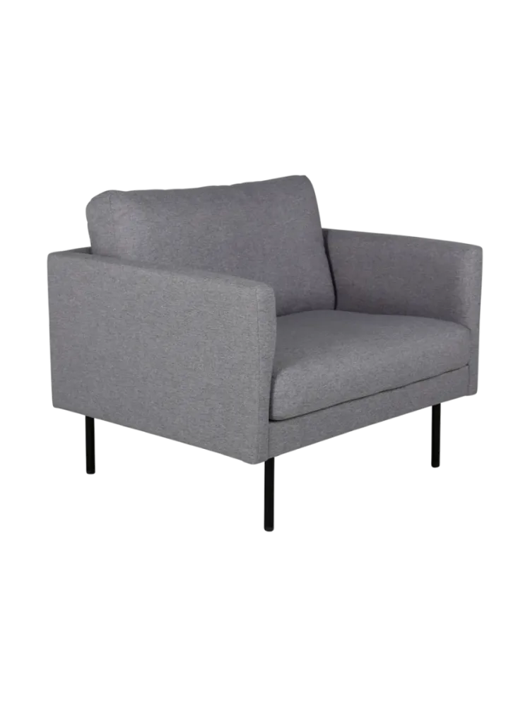 Design Samtsessel „Zoom“ Hellgrau VE DESIGN