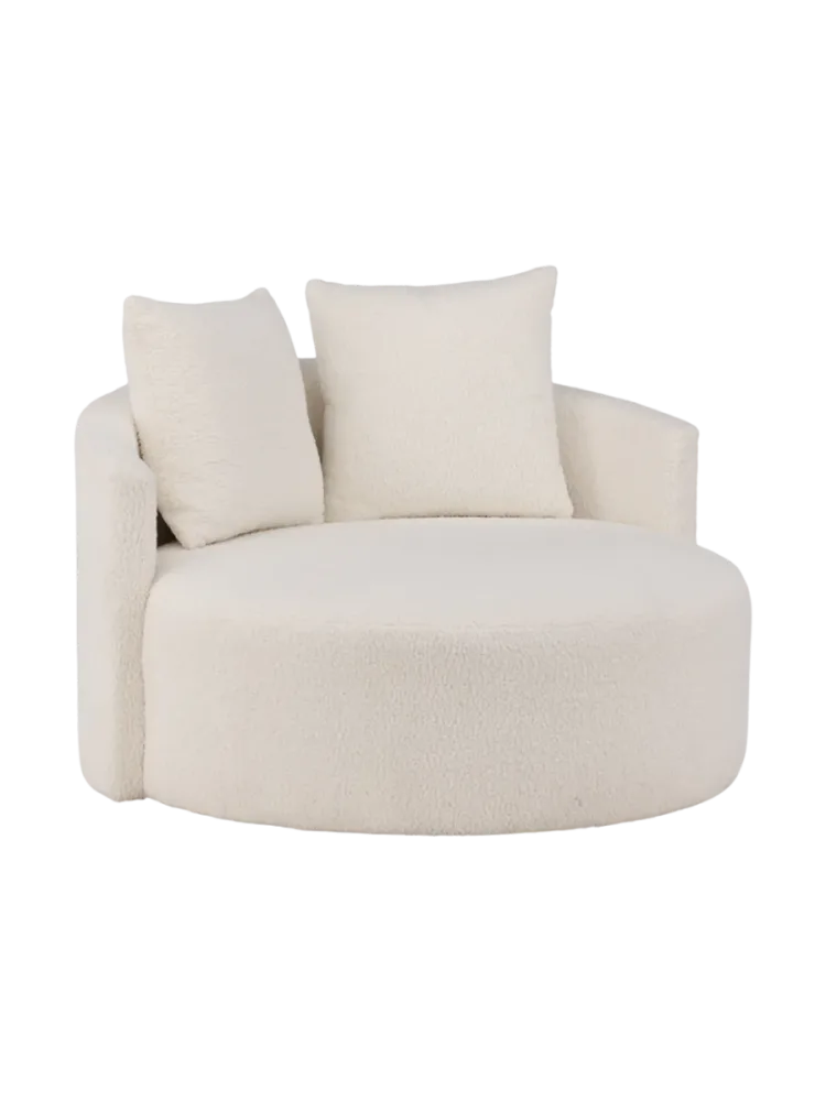 Loveseat „Olympia“ für zwei Personen Hellbeige VE DESIGN