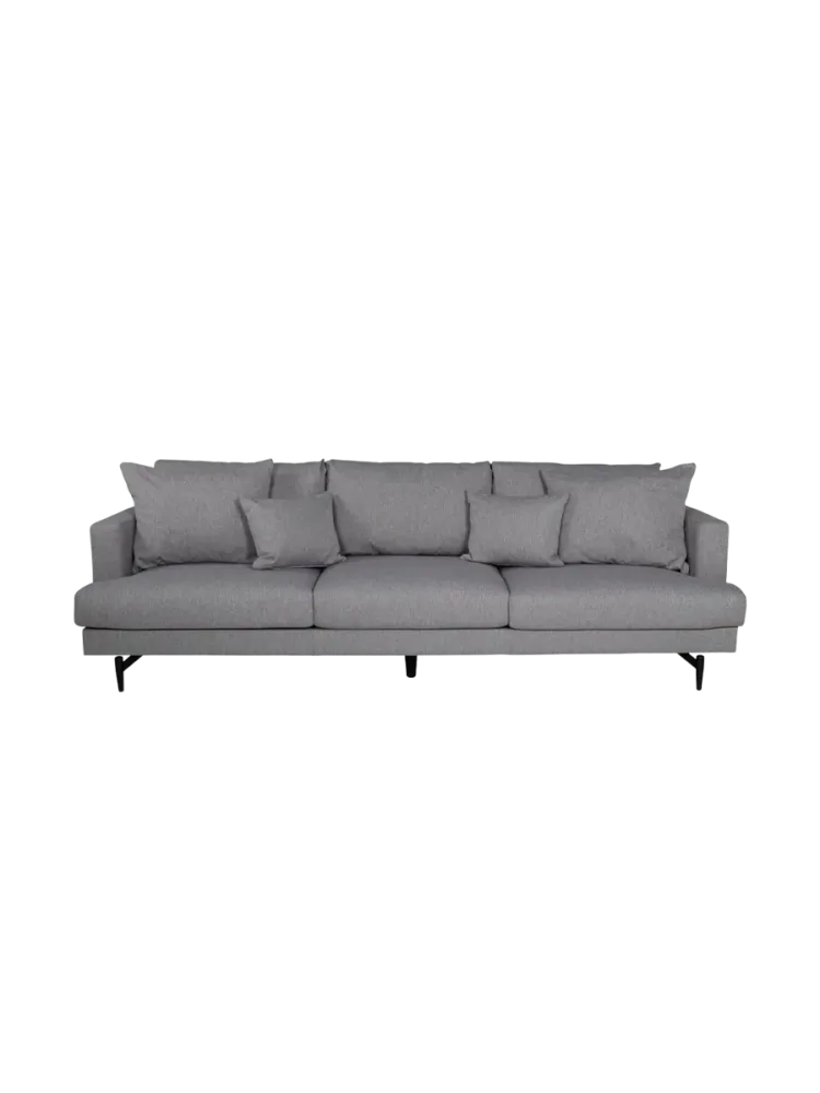 Grosses 3-Sitzer Design Sofa „Sofia“ Grau VE DESIGN
