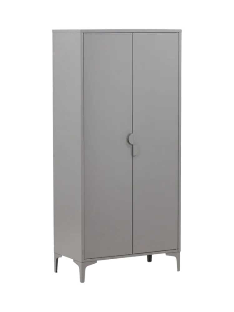 Stylischer 2-türiger Schrank „Piring“ Grau VE DESIGN