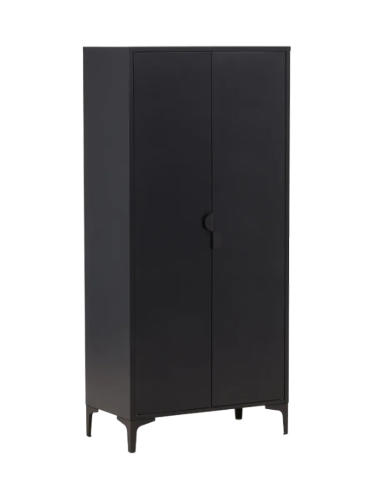 Stylischer 2-türiger Schrank „Piring“ Schwarz VE DESIGN