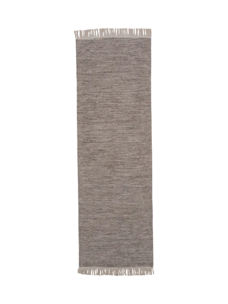 Design Wollteppichläufer „Cyrus“ 250 x 80 cm Beige VE DESIGN