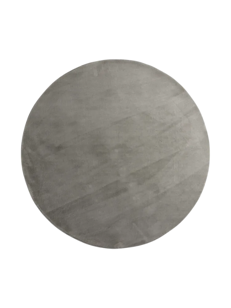 Runder Design Teppich „Bianca“ Ø 200 cm Hellgrau VE DESIGN
