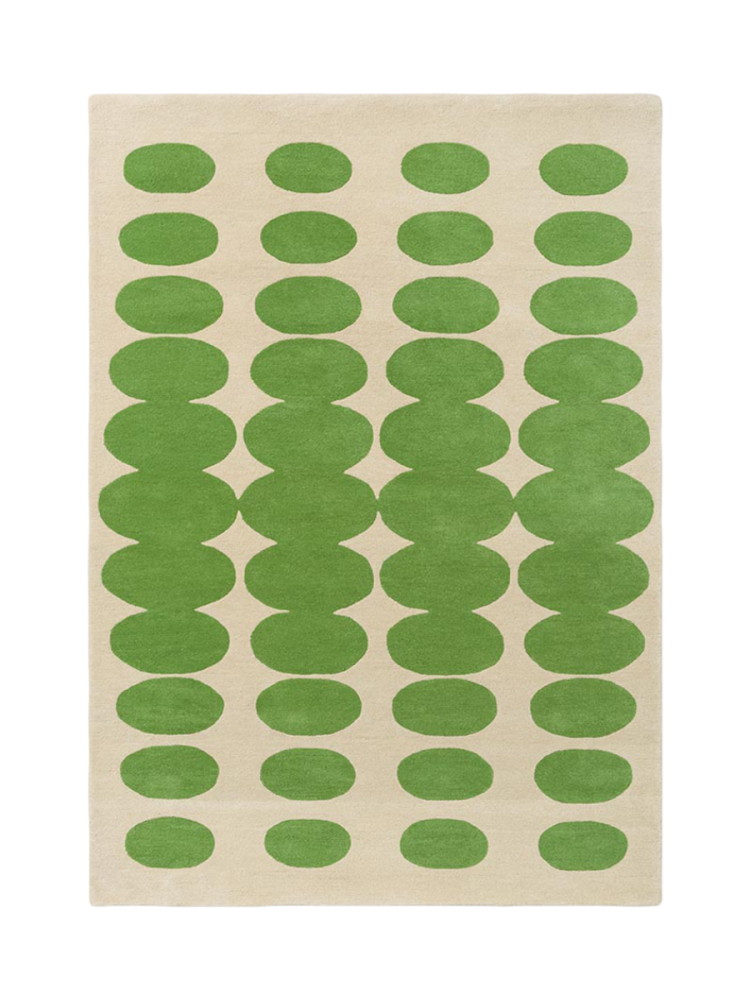 Designer Teppich „Optical Oval“ - handgetuftet, aus 100% reiner Schurwolle ORLA KIELY