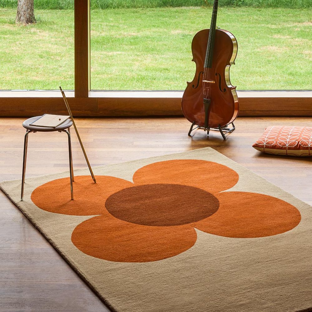 Designer Teppich „Flower Placement“ - handgetuftet, aus 100% reiner Schurwolle ORLA KIELY