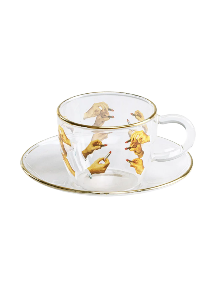 Design Kaffeetasse Seletti X Toiletpaper „Lipsticks“