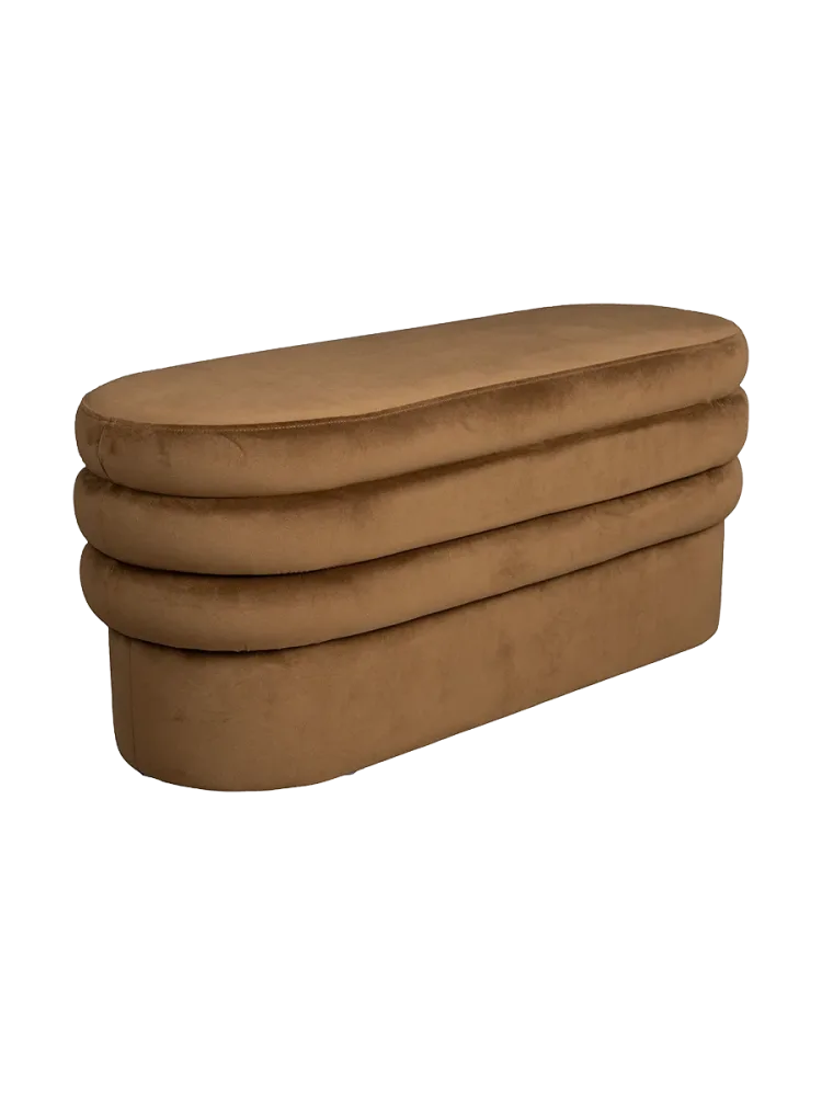Massivholz Sitzbänkchen „Kintaro“ aus Eichenholz Dutchbone
