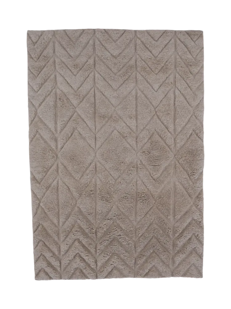 Design Teppich „Zoe“ aus Wolle, verschiedene Grössen Beige VE DESIGN