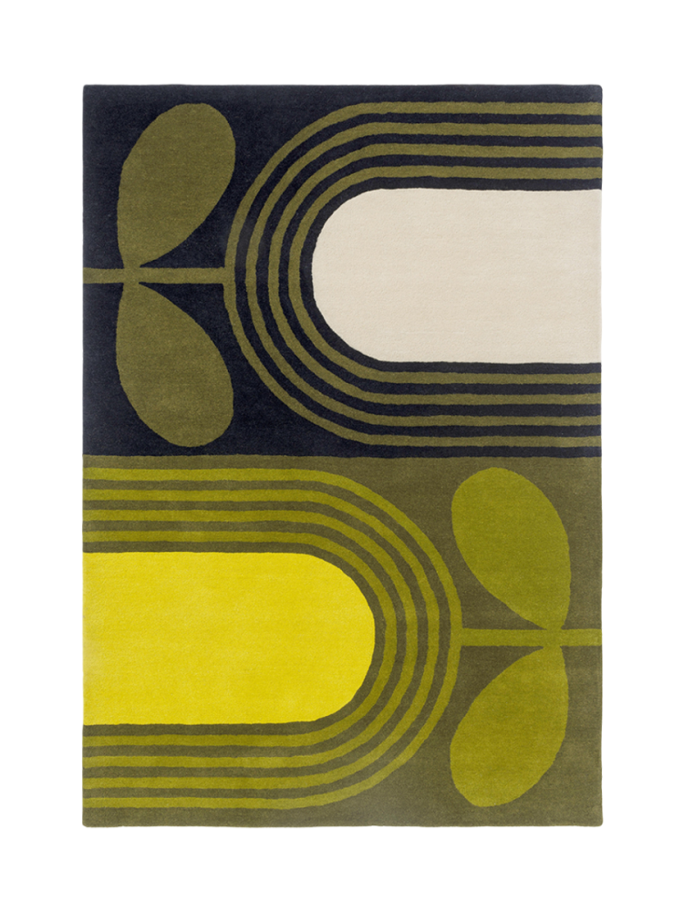Designer Teppich „Striped Tulip“ - handgetuftet, aus 100% reiner Schurwolle ORLA KIELY