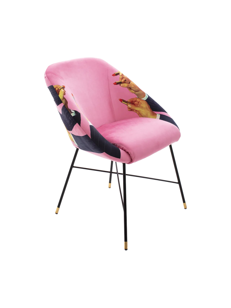 Design Polster Sessel „Toiletpaper Lipsticks“ Seletti