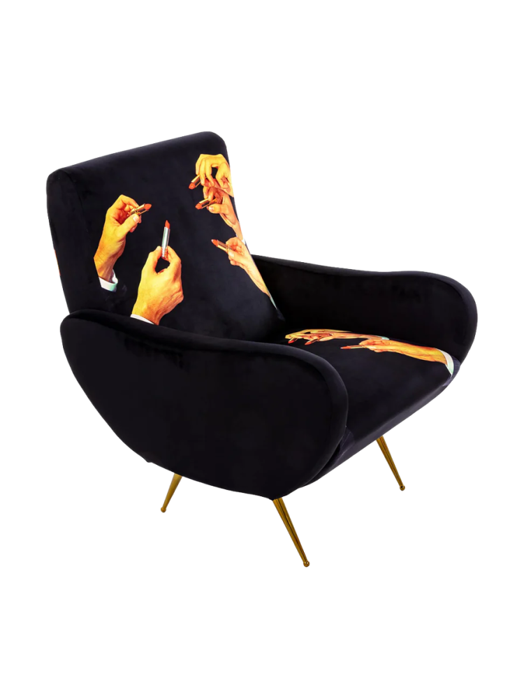 Design Loungesessel „Toiletpaper Lipstick“ Seletti