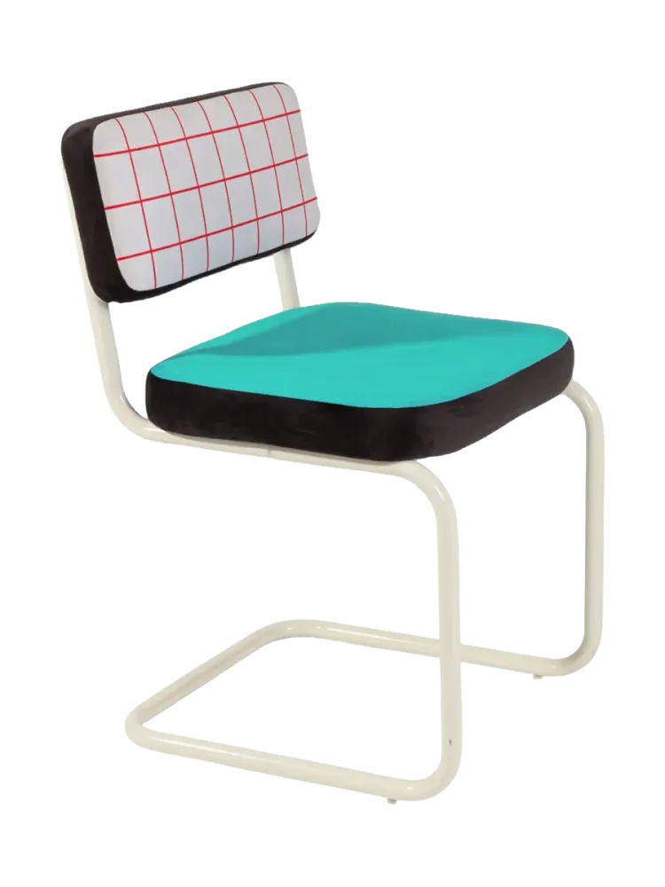 Design Freischwinger Stuhl „Superchair Red Grid“ Seletti