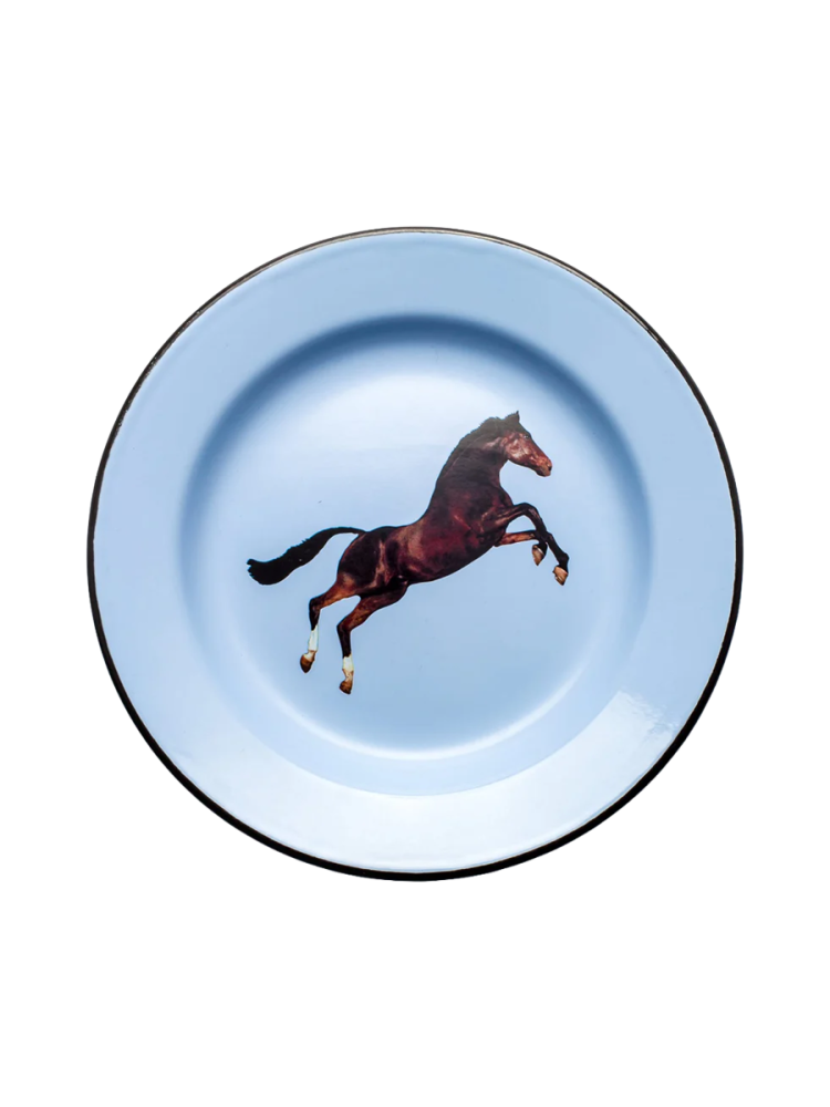 Design Speiseteller „Toiletpaper Horse“ aus Emaille Seletti