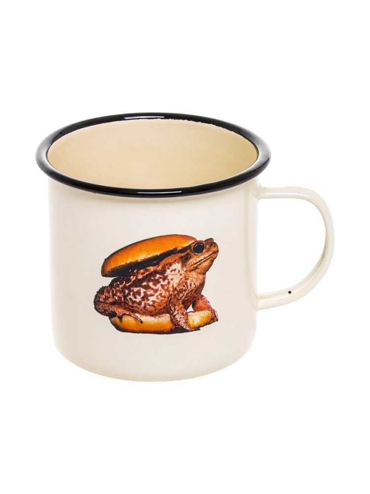 Design Becher „Toiletpaper Road“ aus Emaille Seletti