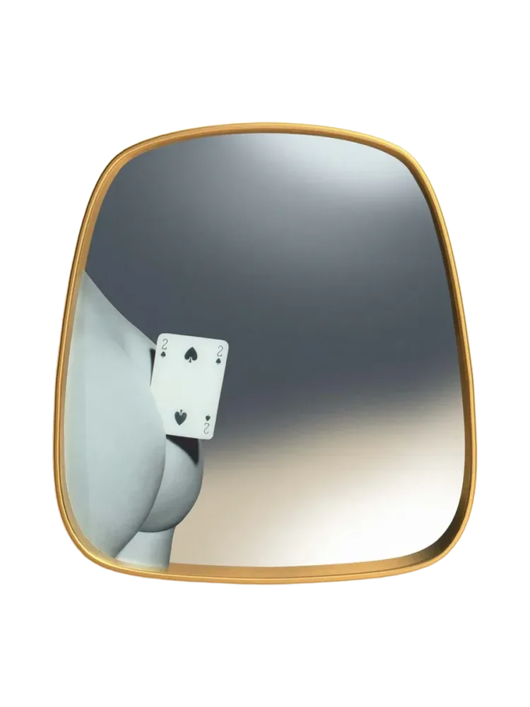 Design Wandspiegel „Toiletpaper Two of Spades“ Seletti