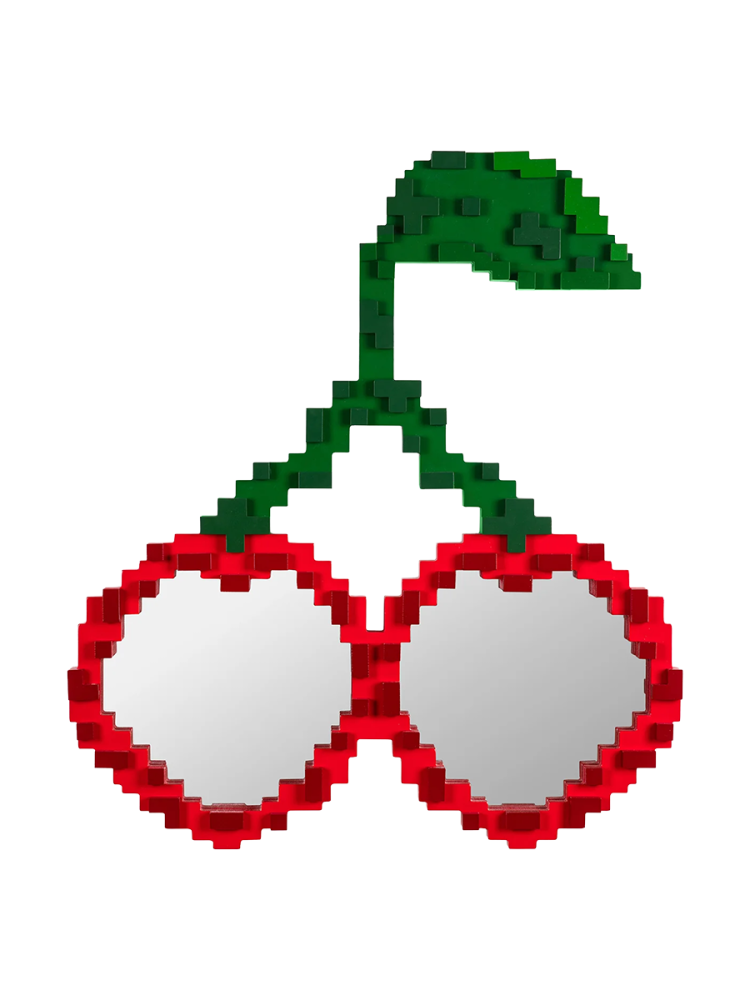 Design Wandspiegel „Pixel Cherries“ Seletti