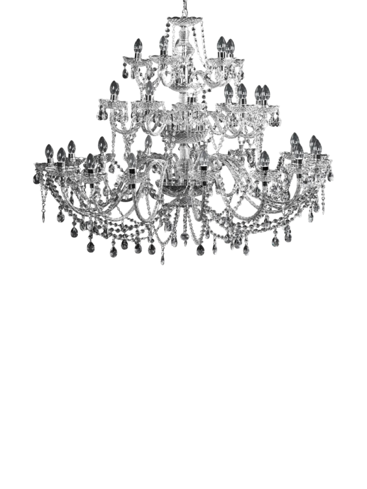 Imposanter Kronleuchter „Diamonds“ 30-flammig Invicta Interiors