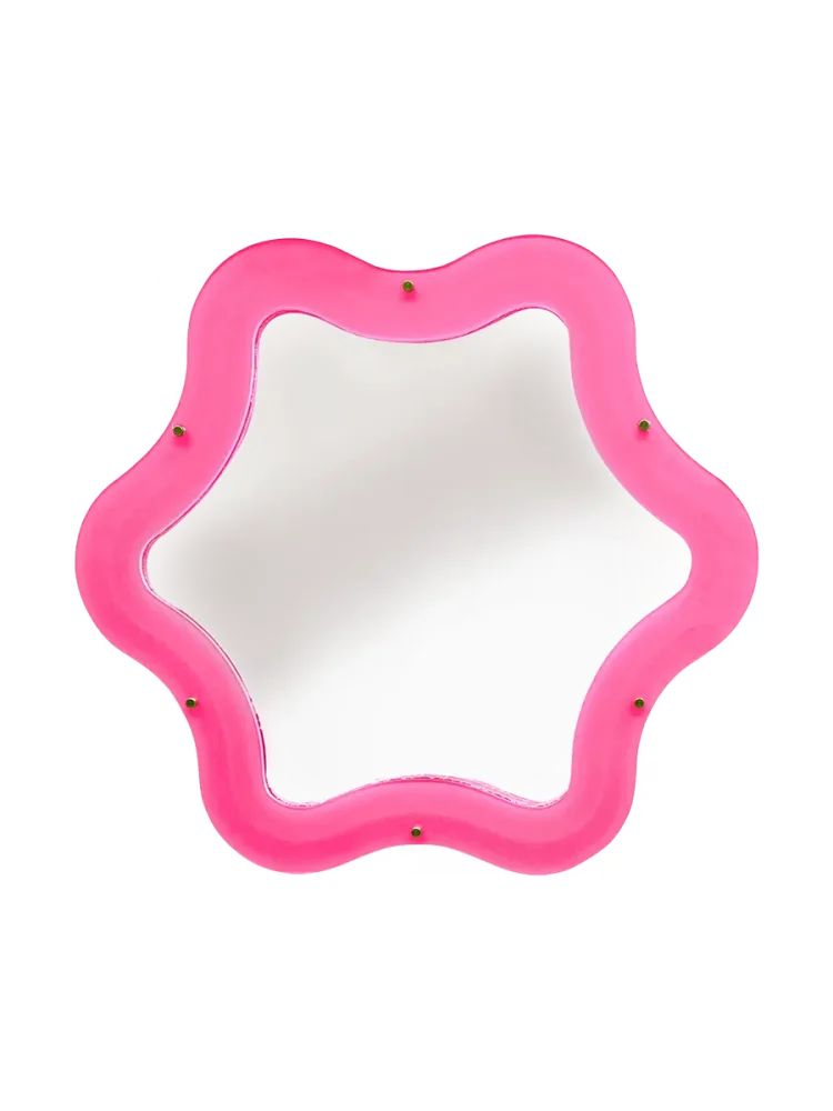 Dimmbarer Design Wandspiegel „Supercurve“ mit LED-Beleuchtung Seletti