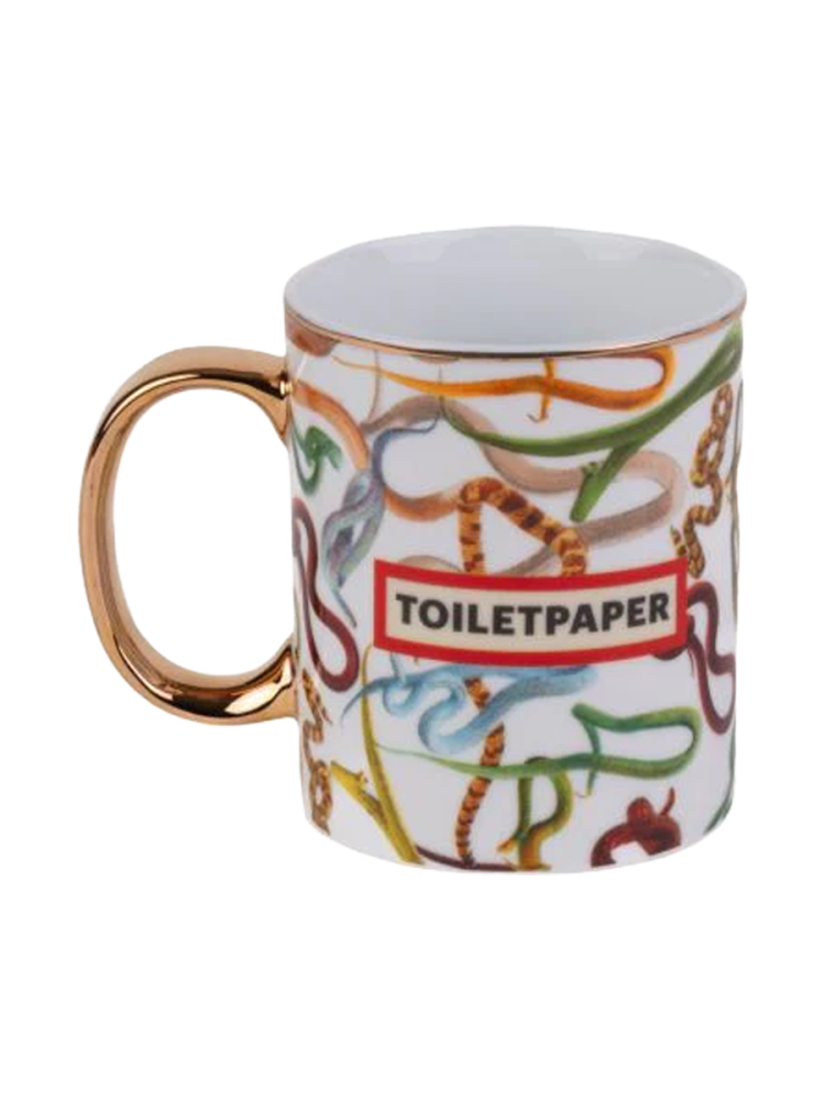 Design Porzellan Becher „Toiletpaper Snakes“ Seletti