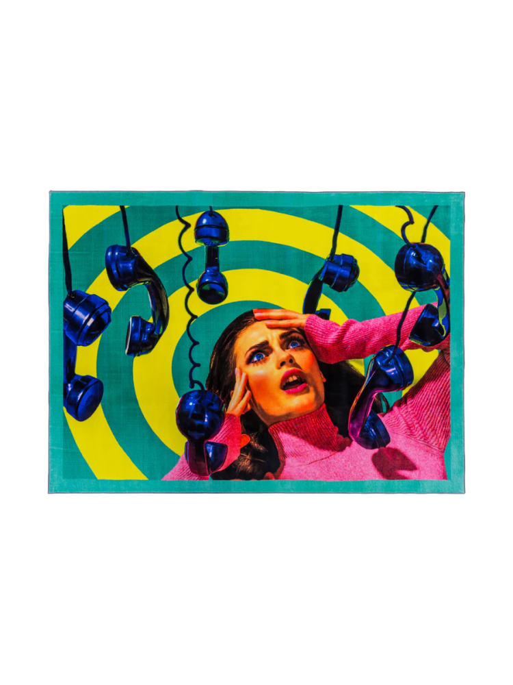 Designer Teppich „Toiletpaper Phones“ Seletti