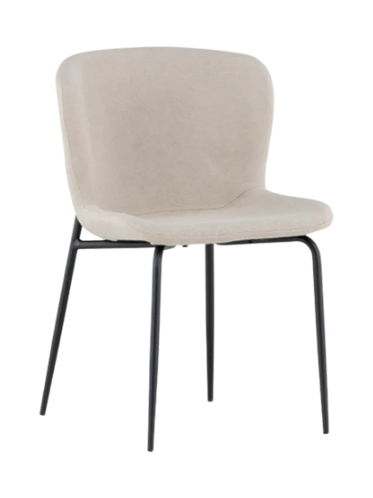 Stuhl 2er-Set Mando Beige B 48 cm - Stuhl 2er-Set