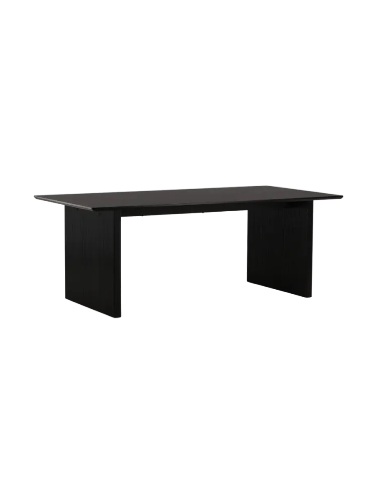 Rechteckiger Esstisch „Vail“ 200 x 100 cm Schwarz VE DESIGN