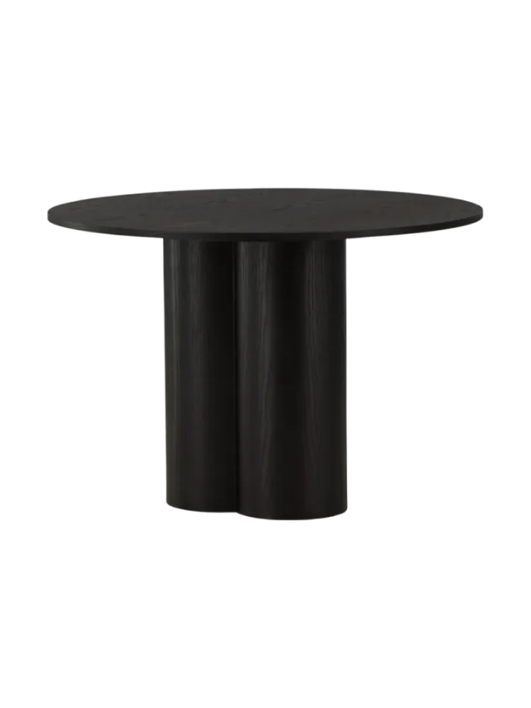 Esstisch Olav Schwarz Holz B 110 cm - Material: Eiche - Esstisch