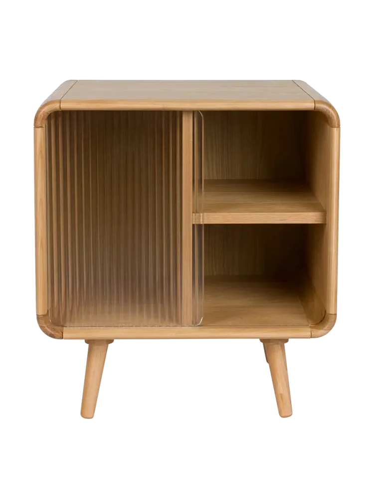 Massivholz Design Beistelltisch & Nachtisch „Rise“ Zuiver