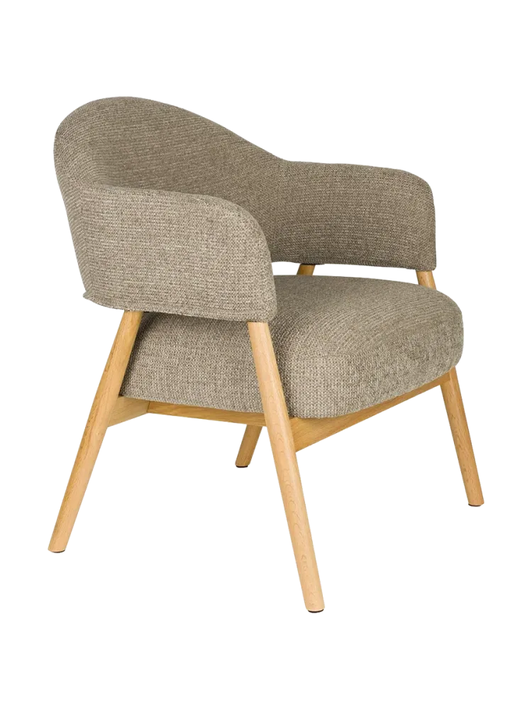 Hochwertiger, massiver Loungesessel „Indy“ White Label by Bloomingloft
