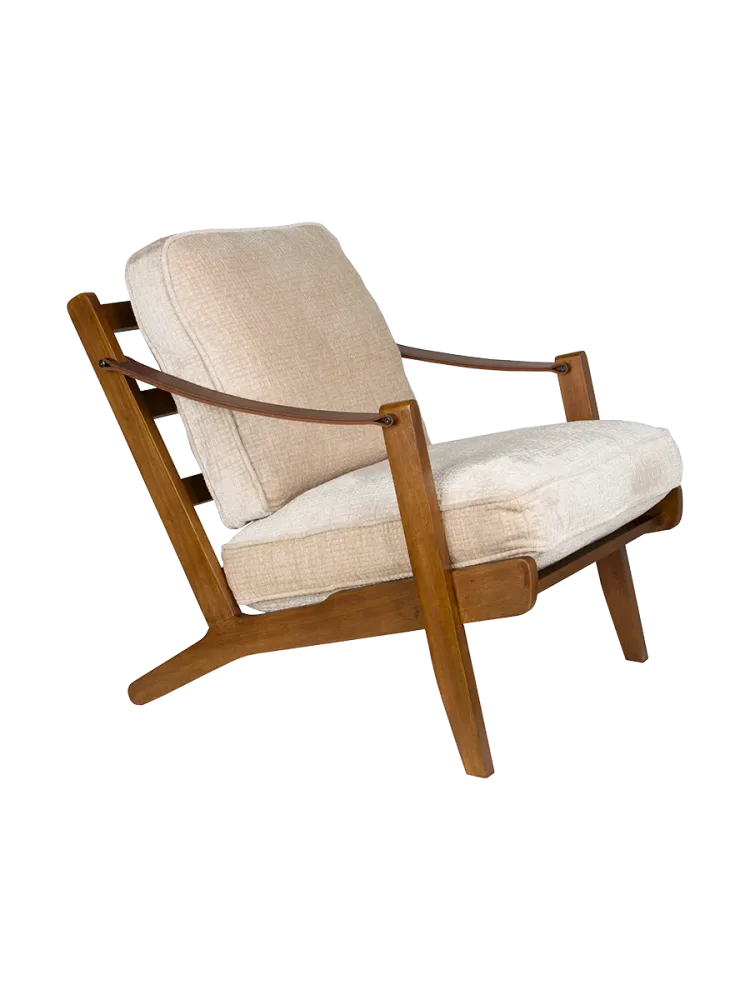 Massivholz Design Loungesessel „Washington“ Dutchbone