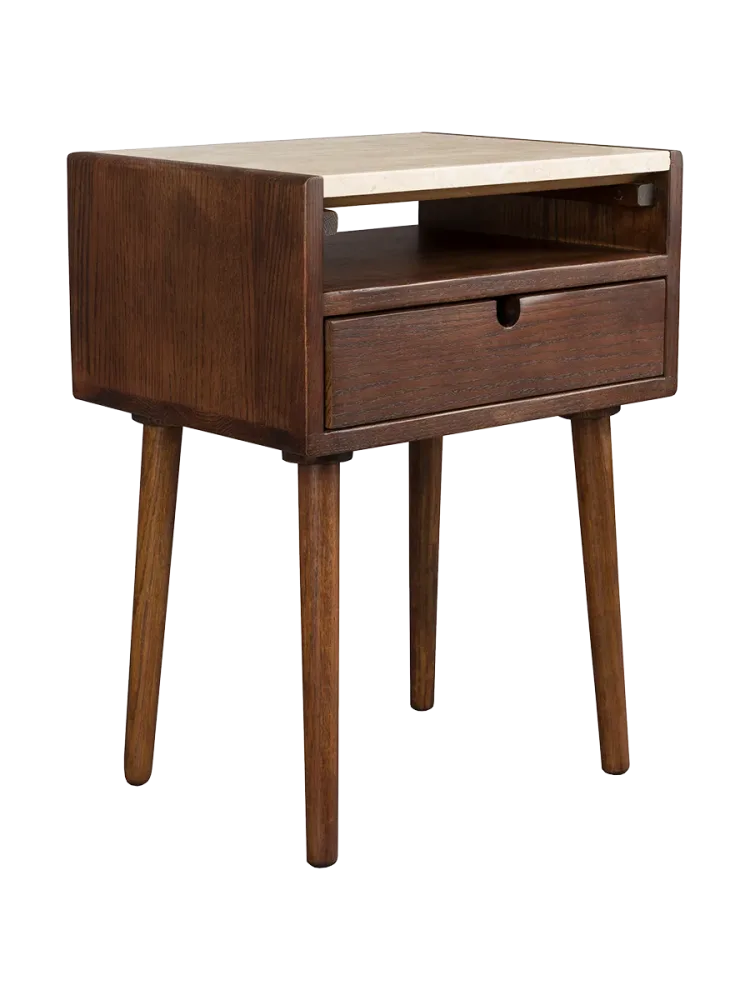 Massivholz Design Nachttisch/Beistelltisch „Arda“ Dutchbone