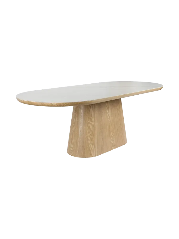 Ovaler Design Esstisch „Almira“, verschiedene Grössen White Label by Bloomingloft