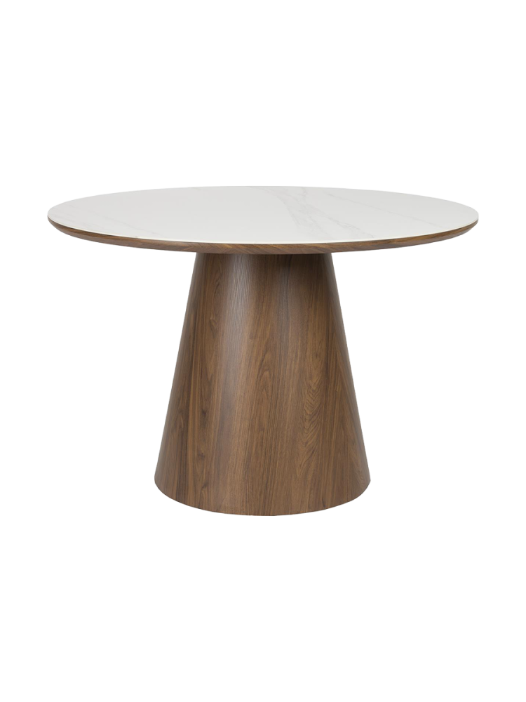 Runder Design Esstisch „Almira“ Ø 115 cm White Label by Bloomingloft