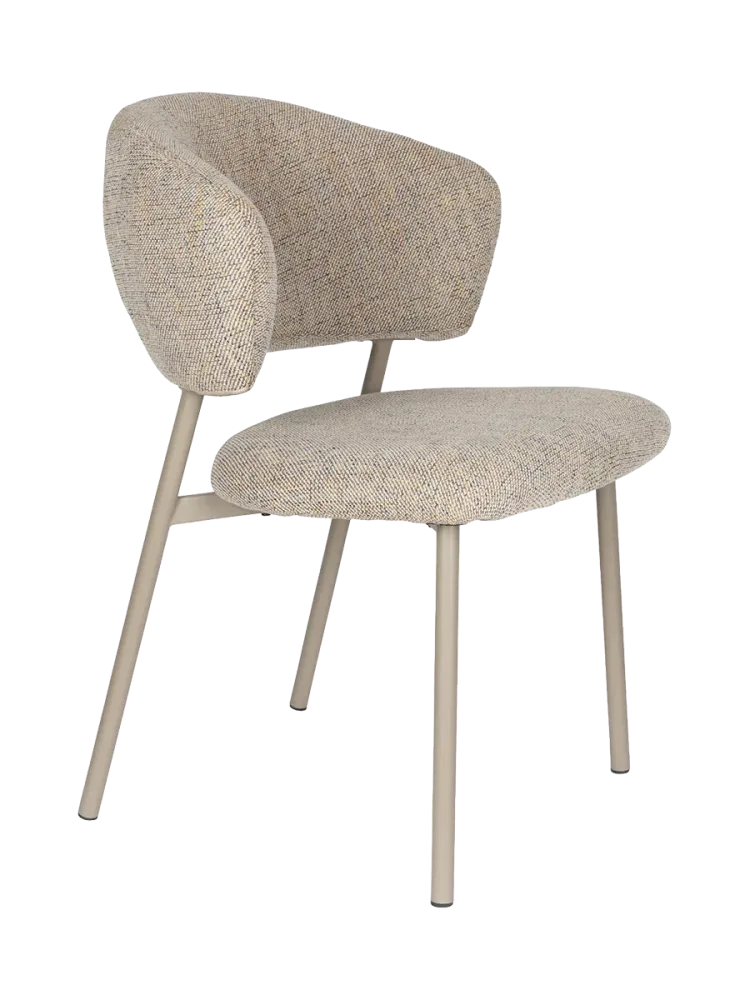 Hochwertiger, massiver Armlehnstuhl „Indy“ White Label by Bloomingloft