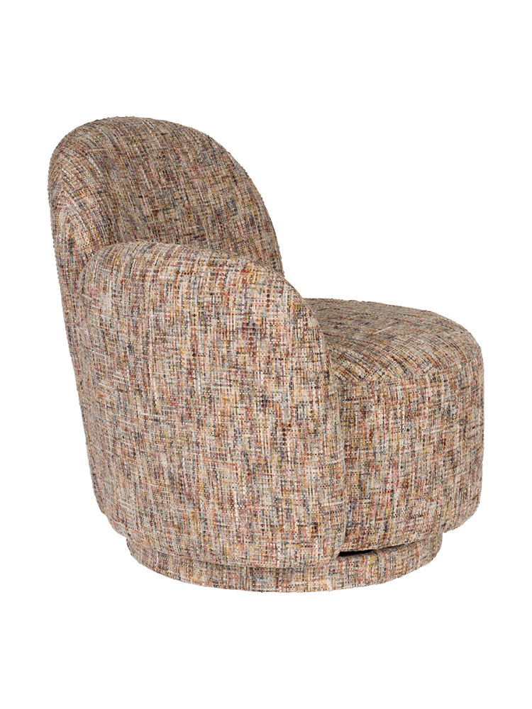 Drehbarer Design Loungesessel „Rose“ Dutchbone