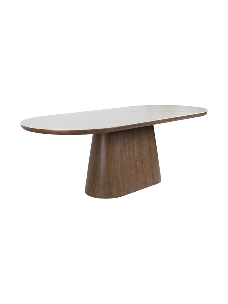 Ovaler Design Esstisch „Almira“, verschiedene Grössen White Label by Bloomingloft