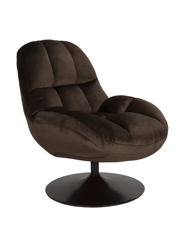 Drehbarer Design Loungesessel „Beaty“ White Label by Bloomingloft