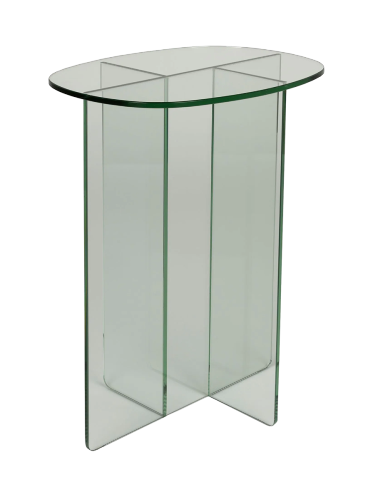 Design Beistelltisch „Linea“ aus Sicherheitsglas Zuiver