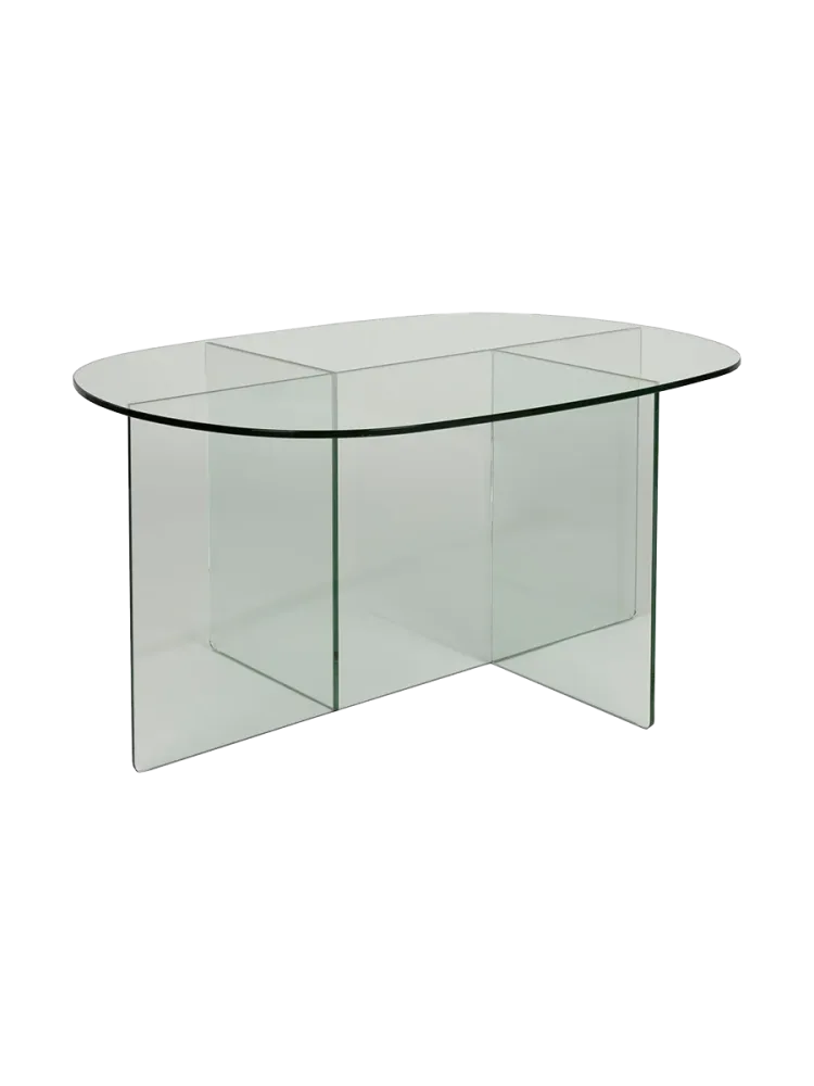 Design Couchtisch „Linea“ aus Sicherheitsglas Zuiver