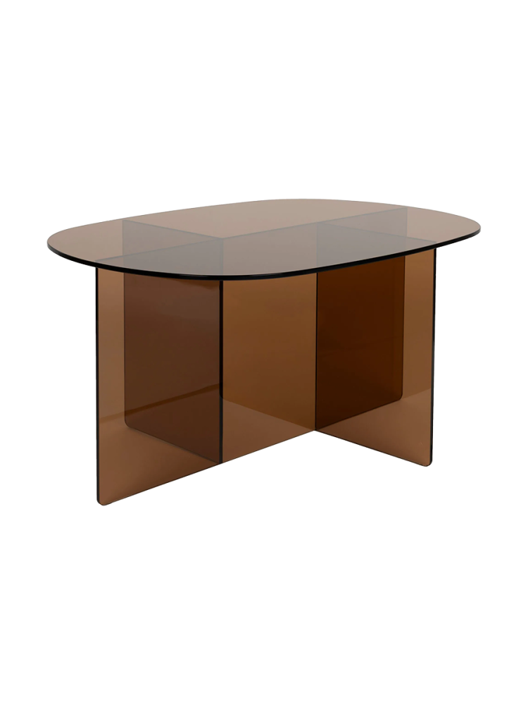 Design Couchtisch „Linea“ aus Sicherheitsglas Zuiver