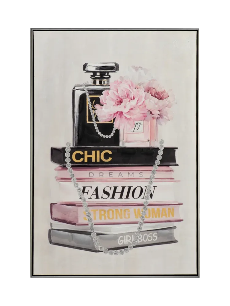image LAND Bild mit Rahmen Fashionbücher mit Flacon  | Schubiger Möbel